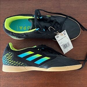 Adidas Black/Neon Copa Indoor Soccer Shoes